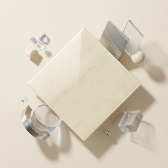Регина бежевый КГ 45х45 см керамогранит глянцевый Gracia ceramica Regina beige PG - 8шт 1.62м2