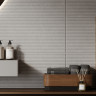 Стоункрит серая низ 02 керамическая плитка темная рельеф 30х60 см Gracia ceramica Stonecrete grey wall 02 - 8шт 1.44м2