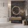 Каррара серая глянец низ 02 керамическая плитка с рисунком 30х60 см Gracia ceramica Carrara grey glossy wall 08 - 8шт 1.44м2
