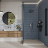 Цемент синий низ 01 керамическая плитка матовая светлая 30х60 см Gracia ceramica Cement blue wall 01 - 8шт 1.44м2