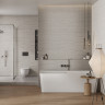 Травертин серый верх 01 керамическая плитка матовая светлая 30х60 см Gracia ceramica Travertine grey wall 01 - 8шт 1.44м2