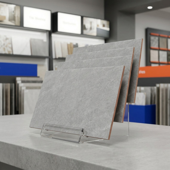 Стоун серая верх 01 керамическая плитка матовая светлая 30х60 см Gracia ceramica Stone grey wall 01 - 8шт 1.44м2