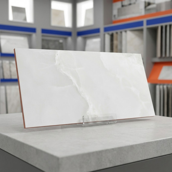 Оникс серая верх 01 керамическая плитка глянцевая светлая 30х60 см Gracia ceramica Onice grey wall 01 - 8шт 1.44м2