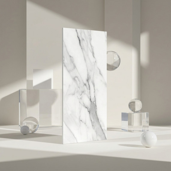 Мармара светлый КГ 60х120 см керамогранит матовый Gracia ceramica Marmara white PG - 2шт 1.44м2