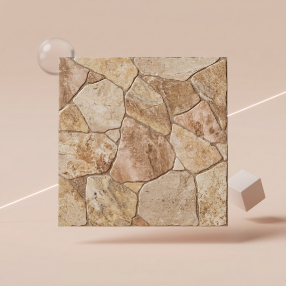 Камелот бежевый рельефный КГ 45х45 см керамогранит Gracia ceramica Camelot beige PG - 8шт 1.62м2